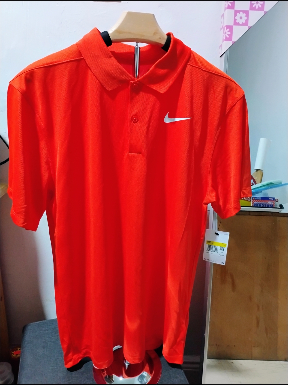 Nike Men’s Orange Dri-FIT Polo Shirt